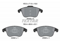 Kit de plaquettes de frein, frein à disque Q+ 2433205 Textar
