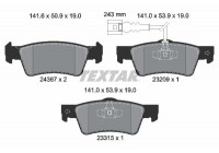 Kit de plaquettes de frein, frein à disque Q+ 2436704 Textar
