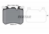 Kit de plaquettes de frein, frein à disque Q+ 2452401 Textar