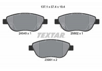 Kit de plaquettes de frein, frein à disque Q+ 2454901 Textar