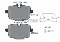 Kit de plaquettes de frein, frein à disque Q+ 2470401 Textar