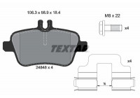 Kit de plaquettes de frein, frein à disque Q+ 2484803 Textar