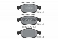 Kit de plaquettes de frein, frein à disque Q+ 2491401 Textar