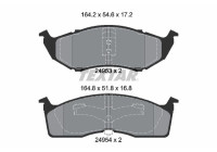 Kit de plaquettes de frein, frein à disque Q+ 2495301 Textar