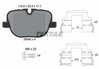 Kit de plaquettes de frein, frein à disque Q+ 2508501 Textar