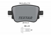 Kit de plaquettes de frein, frein à disque Q+ 2511003 Textar
