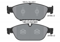 Kit de plaquettes de frein, frein à disque Q+ 2515802 Textar