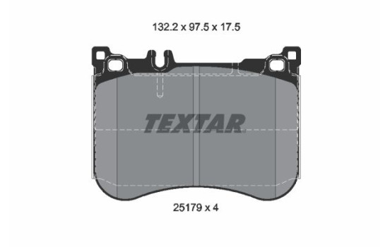 Kit de plaquettes de frein, frein à disque Q+ 2517903 Textar