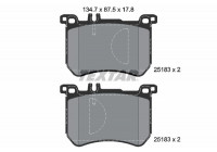 Kit de plaquettes de frein, frein à disque Q+ 2518301 Textar