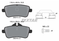 Kit de plaquettes de frein, frein à disque Q+ 2521509 Textar