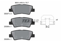 Kit de plaquettes de frein, frein à disque Q+ 2533703 Textar