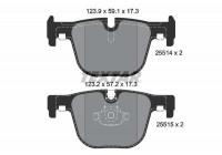 Kit de plaquettes de frein, frein à disque Q+ 2551401 Textar