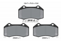 Kit de plaquettes de frein, frein à disque Q+ 2552803 Textar