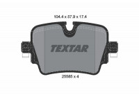 Kit de plaquettes de frein, frein à disque Q+ 2558501 Textar