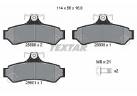 Kit de plaquettes de frein, frein à disque Q+ 2559901 Textar