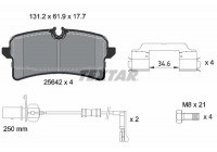 Kit de plaquettes de frein, frein à disque Q+ 2564201 Textar