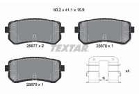 Kit de plaquettes de frein, frein à disque Q+ 2567701 Textar