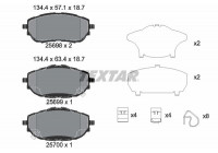 Kit de plaquettes de frein, frein à disque Q+ 2569801 Textar