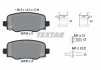 Kit de plaquettes de frein, frein à disque Q+ 2573401 Textar