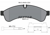 Kit de plaquettes de frein, frein à disque Q+ 2923101 Textar