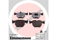 Kit de plaquettes de frein, frein à disque rd:z 21486.990.1 Zimmermann
