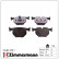 Kit de plaquettes de frein, frein à disque rd:z 21487.970.1 Zimmermann, Vignette 2