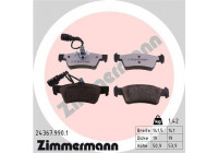 Kit de plaquettes de frein, frein à disque rd:z 24367.990.1 Zimmermann