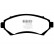 Kit de plaquettes de frein, frein à disque Redstuff DP31100C EBC, Vignette 5