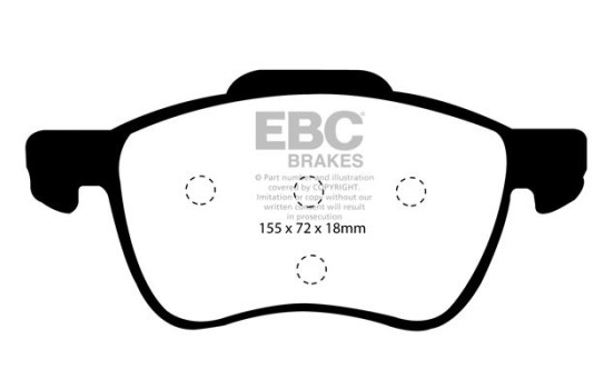 Kit de plaquettes de frein, frein à disque Redstuff DP31229C EBC, Image 5