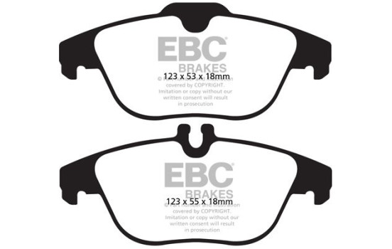 Kit de plaquettes de frein, frein à disque Redstuff DP32012C EBC, Image 5