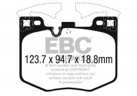 Kit de plaquettes de frein, frein à disque Redstuff DP32302C EBC