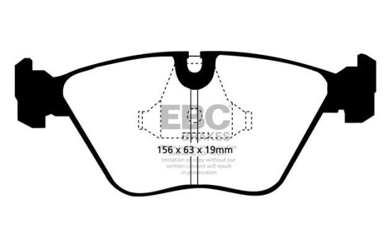 Kit de plaquettes de frein, frein à disque Redstuff DP3689C EBC, Image 5