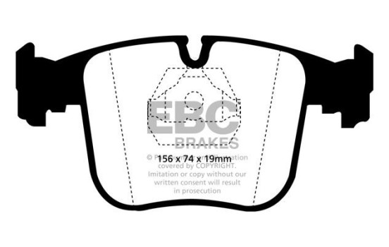 Kit de plaquettes de frein, frein à disque Redstuff DP3870C EBC, Image 5