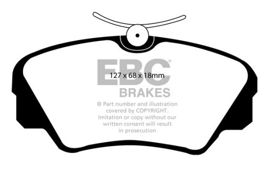 Kit de plaquettes de frein, frein à disque Redstuff DP3937C EBC, Image 5