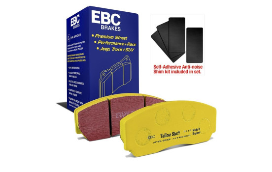 Kit de plaquettes de frein, frein à disque Yellowstuff DP4002R EBC, Image 8