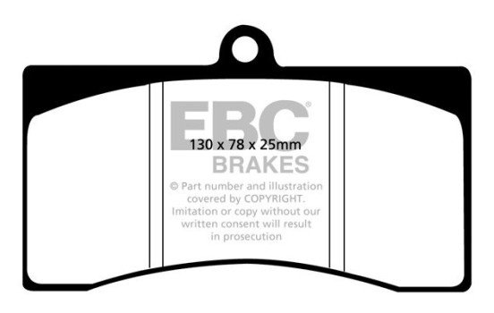 Kit de plaquettes de frein, frein à disque Yellowstuff DP4011R EBC, Image 6