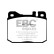 Kit de plaquettes de frein, frein à disque Yellowstuff DP4261R EBC, Vignette 5