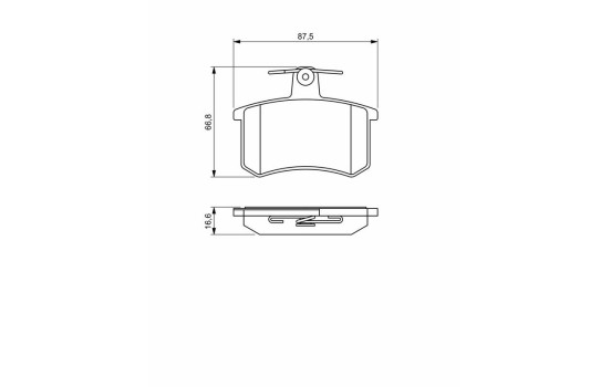 Plaquettes de frein BP2020 Bosch, Image 8