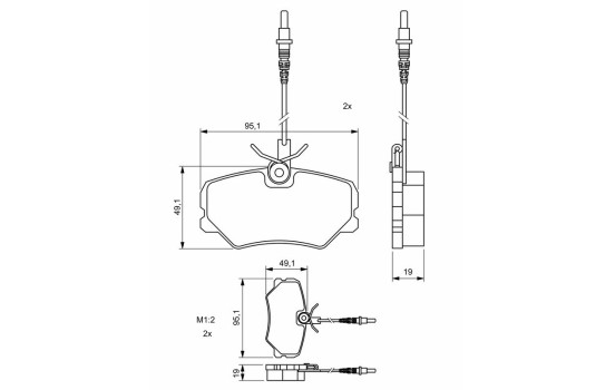 Plaquettes de frein BP2023 Bosch, Image 8