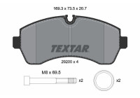 Remblokkenset, schijfrem 2920006 Textar