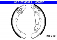 Jeu de mâchoires de frein 03.0137-0357.2 ATE
