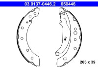 Jeu de mâchoires de frein 03.0137-0446.2 ATE
