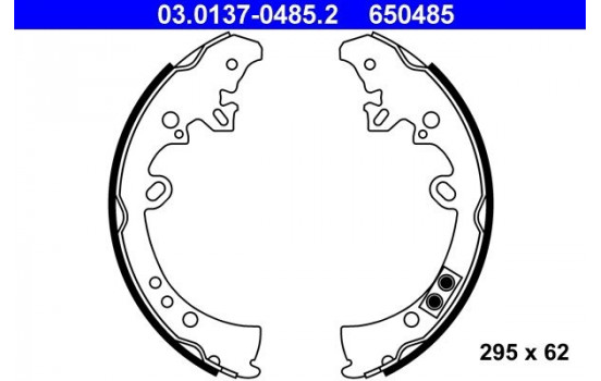 Jeu de mâchoires de frein 03.0137-0485.2 ATE