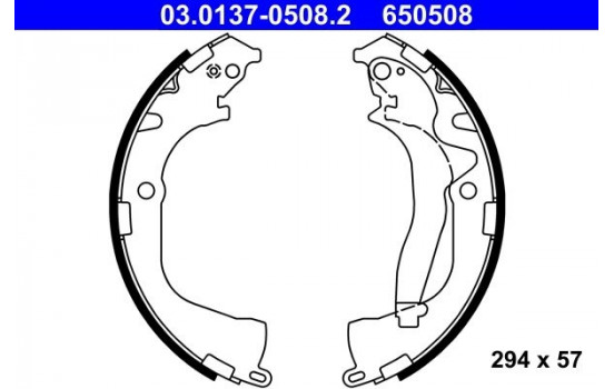 Jeu de mâchoires de frein 03.0137-0508.2 ATE