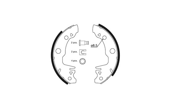 Jeu de mâchoires de frein 8118 ABS, Image 2