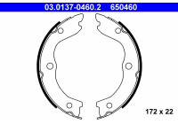 Jeu de mâchoires de frein, frein de stationnement 03.0137-0460.2 ATE