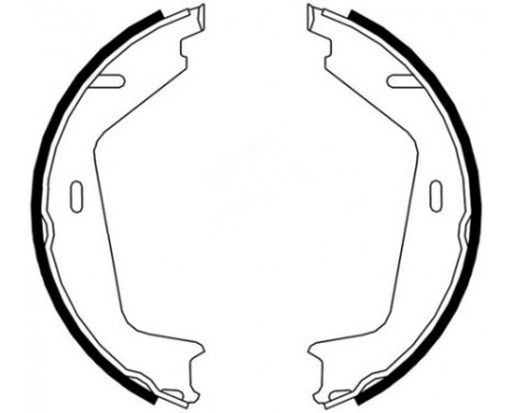 Jeu de mâchoires de frein, frein de stationnement 9071 ABS