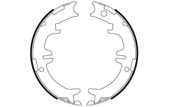 Jeu de mâchoires de frein, frein de stationnement GS8446 TRW, Image 2