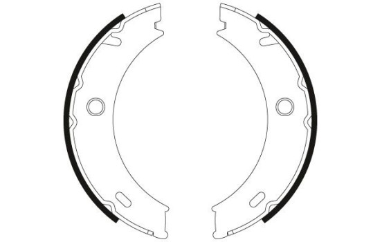 Jeu de mâchoires de frein, frein de stationnement GS8466 TRW, Image 2