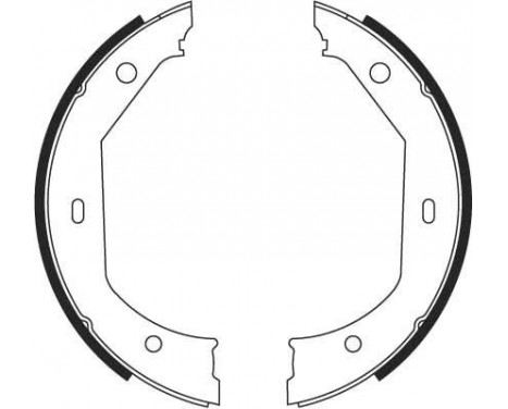 Jeu de mâchoires de frein, frein de stationnement GS8656 TRW, Image 2